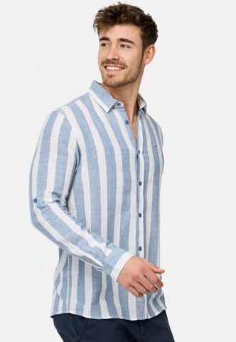 INDICODE JEANS Regular fit Button Up Shirt 'Brayden' in Blue