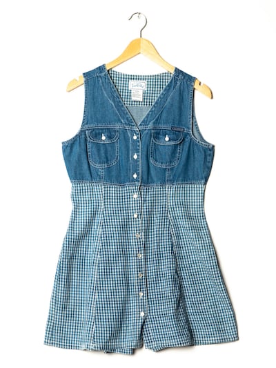 True Blue Playsuit in L in blue denim, Produktansicht