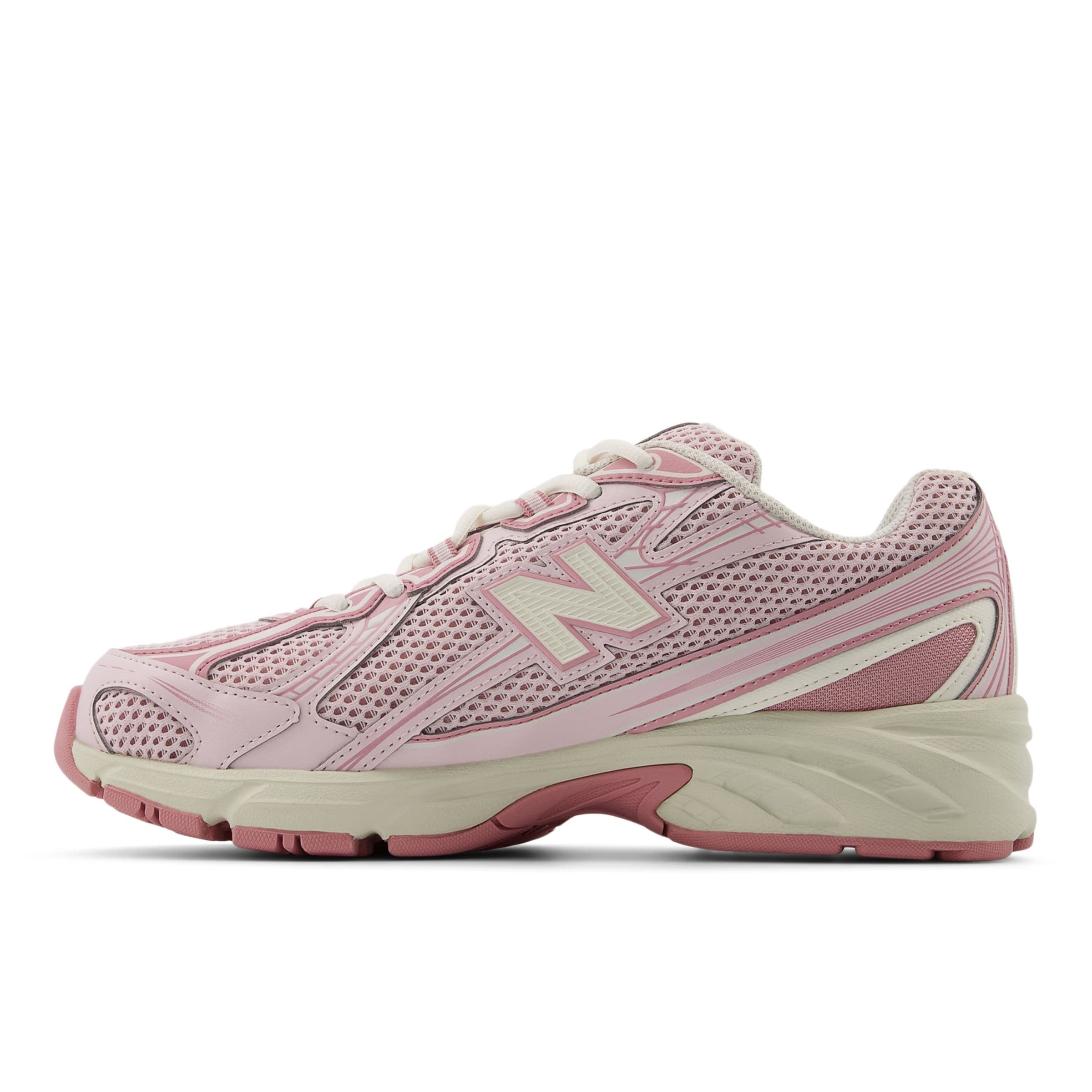 Baskets basses new balance en rose : devant