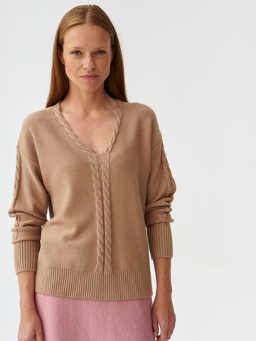 Pull-over 'POLI' TATUUM en beige