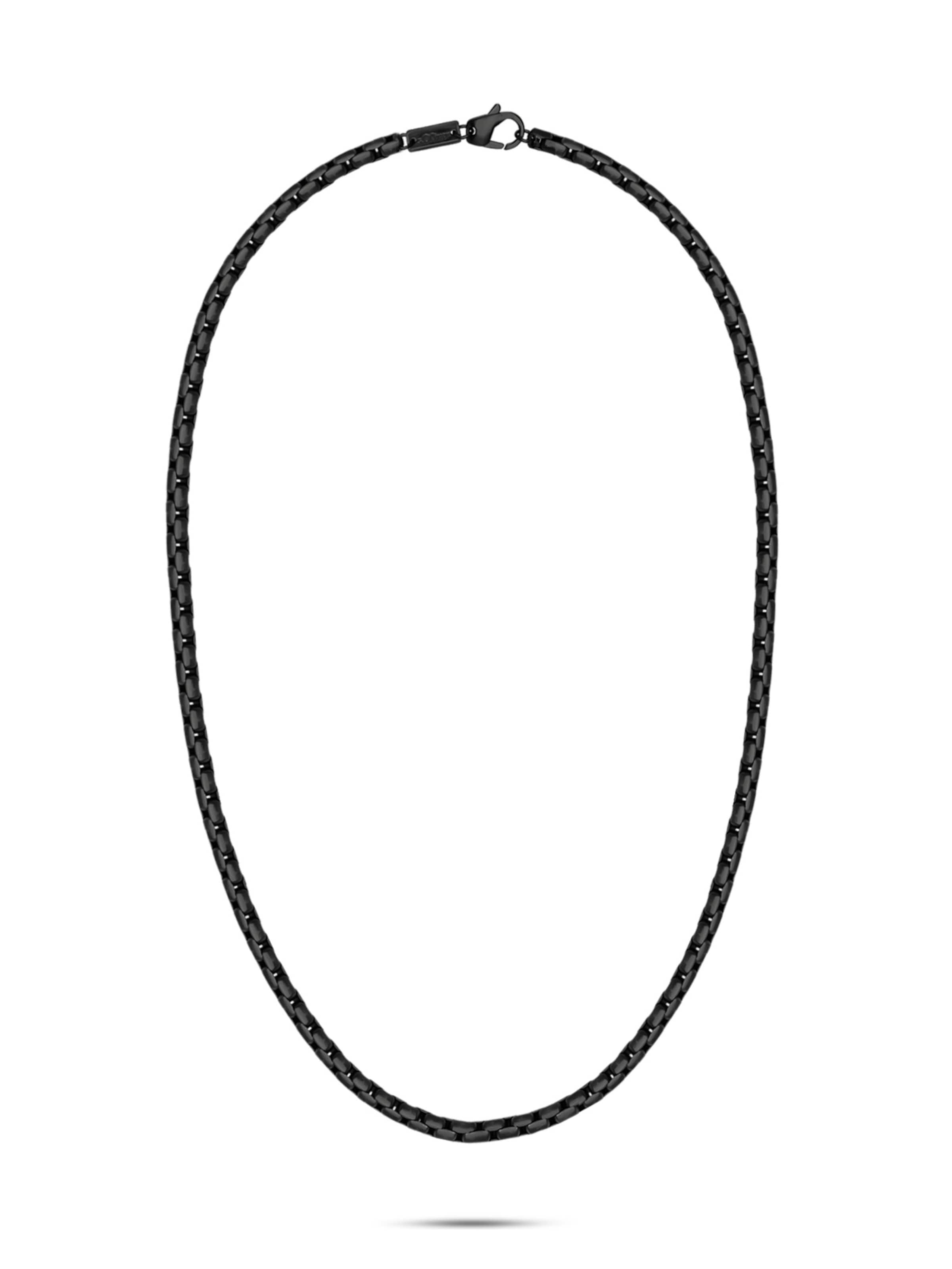 s.Oliver Kette 'The Basics' in Schwarz: Vorderseite