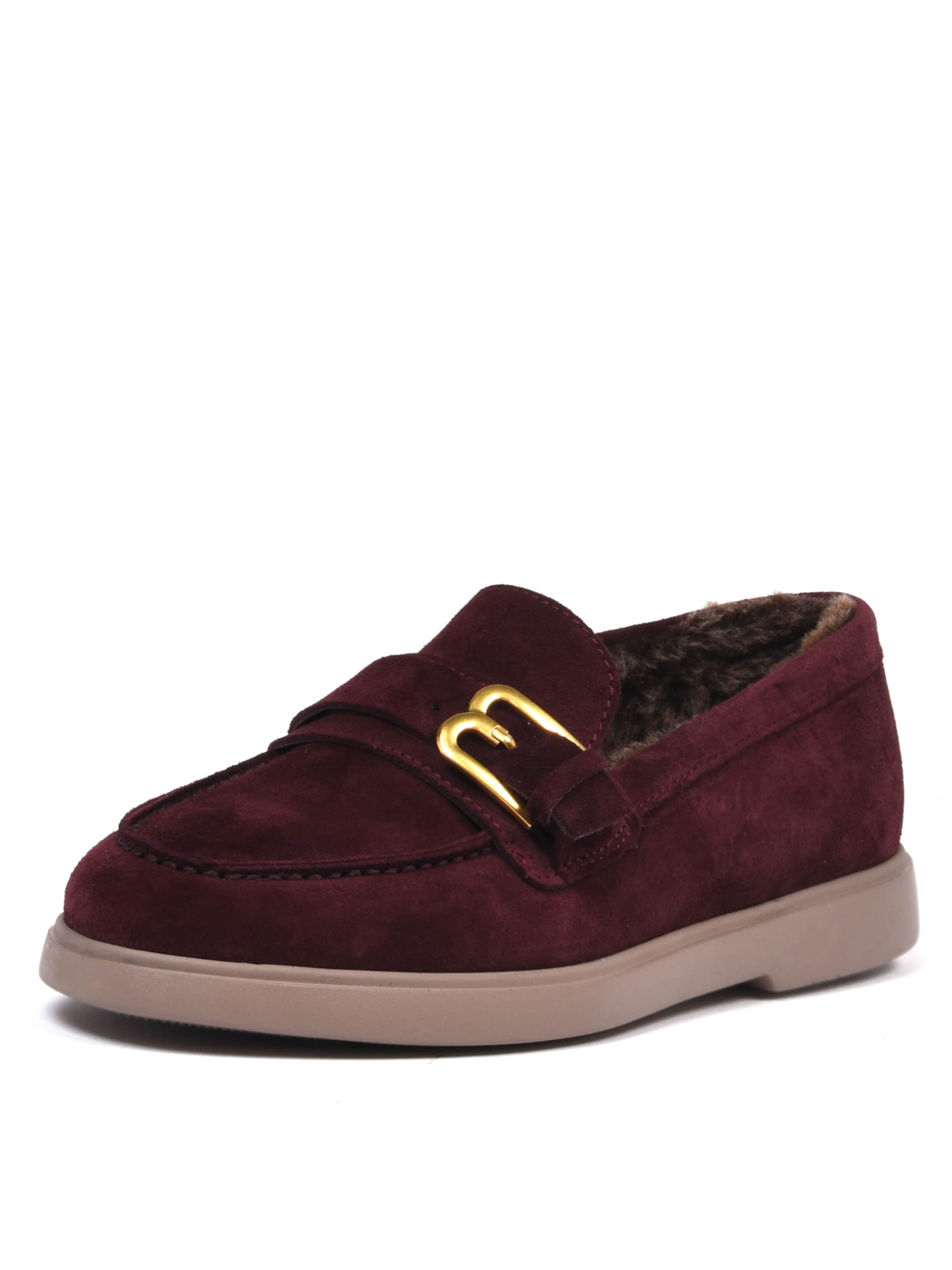 BALDININI Mocassins in Rood: voorkant