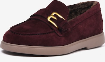 BALDININI Mocassins in Rood: voorkant