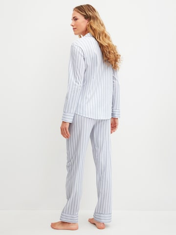 CALIDA Pyjama 'Striped Dreams'‌‌‌‌‌‌‌‌ in Blau