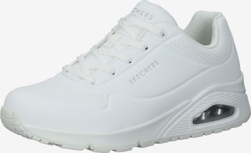 SKECHERS - Sapatilhas baixas 'Uno Stand On Air' em branco: frente