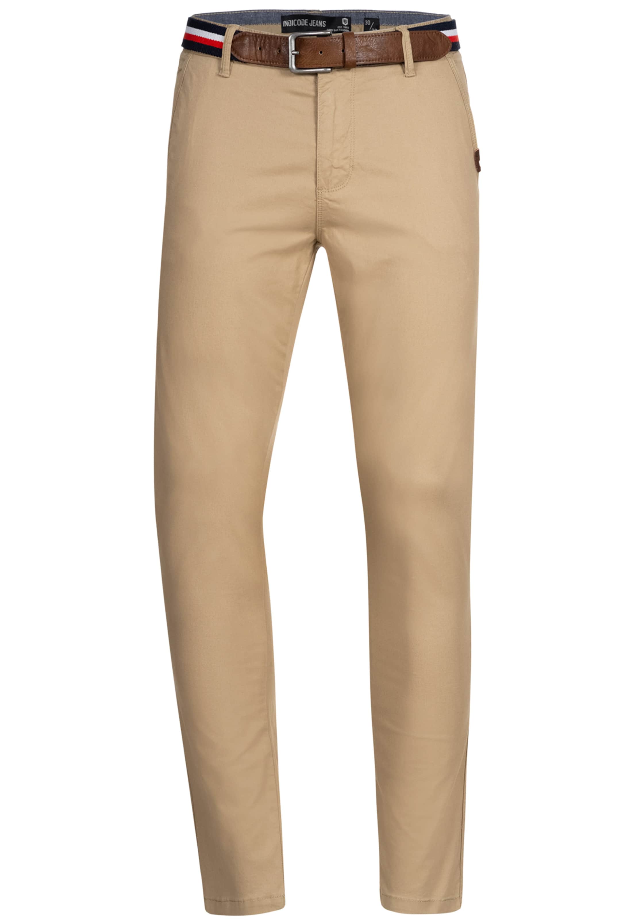 INDICODE JEANS Chino Pants &#x27;Cherry&#x27; in Beige: front