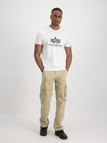 T-Shirt ALPHA INDUSTRIES en blanc