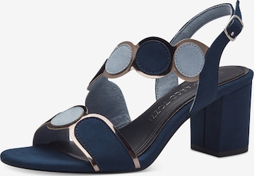MARCO TOZZI Sandali | modra barva: sprednja stran