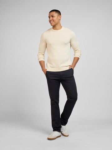 yazubi Slimfit Chinohose 'Dustin' in Blau