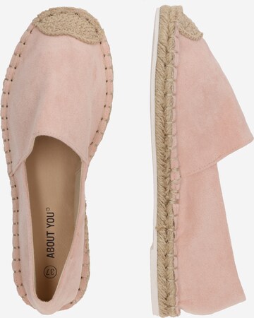 ABOUT YOU Espadrillaer 'Janine' i pink