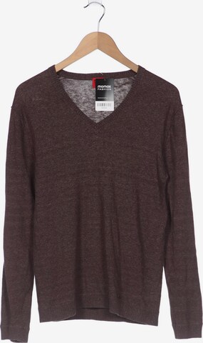 OLYMP Sweater & Cardigan in M in Brown: front