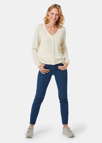 Goldner Strickjacke in Beige