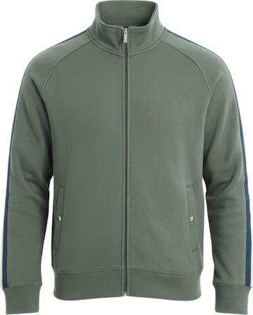 Veste de survêtement Ombre en vert : devant