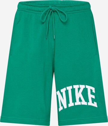 Pantalon 'CLUB' Nike Sportswear en vert : devant