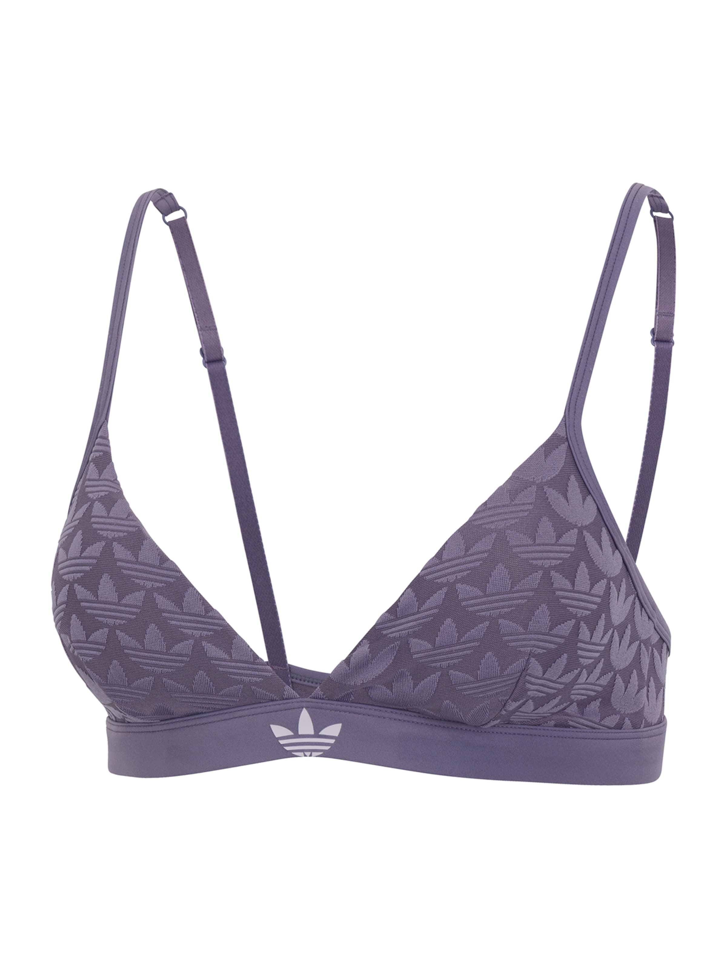 Triangle Soutien-gorge ' Microterrot Signature Pattern ' ADIDAS ORIGINALS en violet : devant