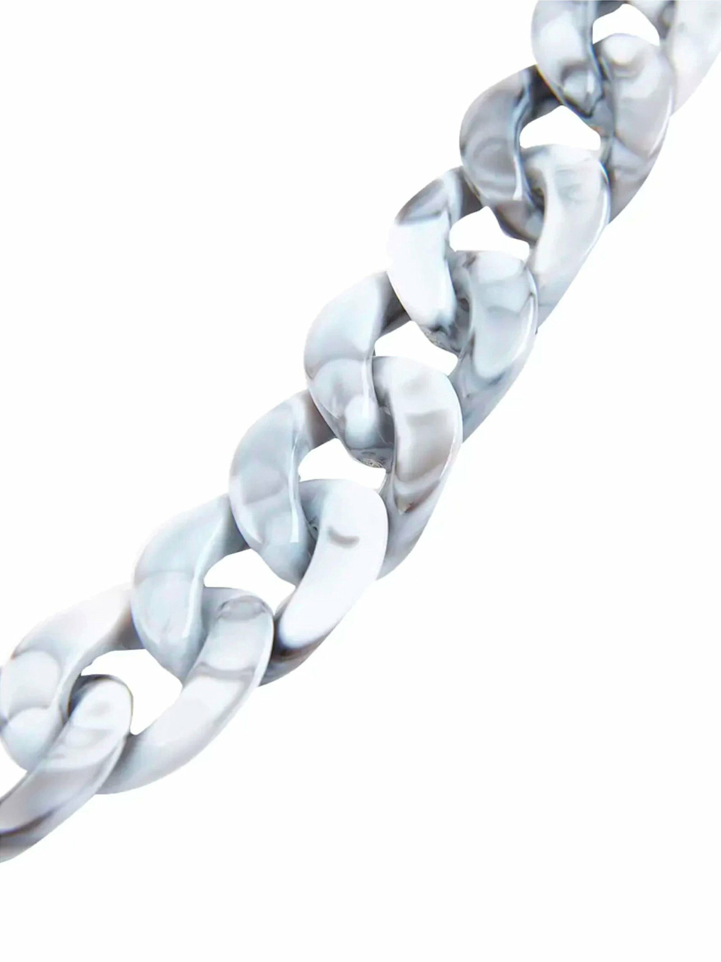 Gemshine Necklace 'Greystone Links' in Grey