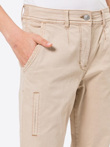 TOM TAILOR Slimfit Hose in Beige