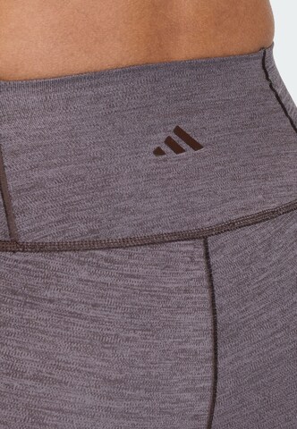 Skinny Pantaloni sportivi 'All Me' di ADIDAS PERFORMANCE in marrone