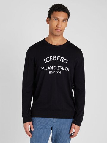 ICEBERG - Jersey en negro: frente