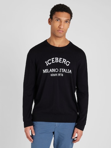 ICEBERG Sweater in Black: front