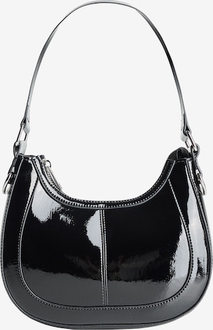 Sac bandoulière Bershka en noir : devant