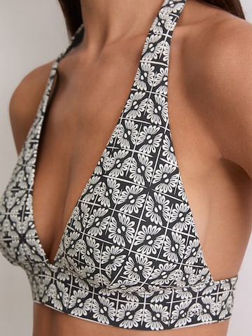 Marc O'Polo Triangel Bikinitop ' Geo Capsule ' in Zwart