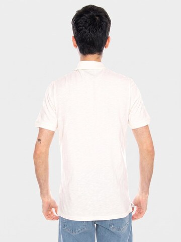 Lyle & Scott Shirt 'Fine Slub Polo Shirt Ice Cream' in Beige