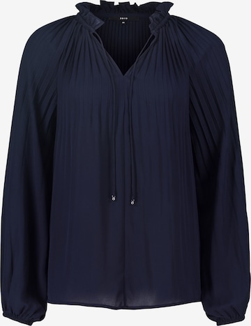 Camicia da donna di zero in blu: frontale