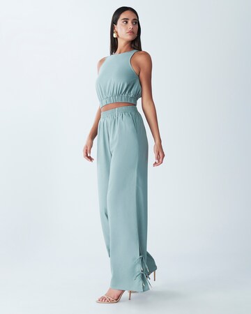 BWLDR Wide leg Trousers 'Laila' in Blue