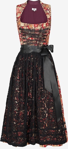 Rißberg Dirndl in Schwarz: Vorderseite