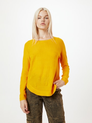 ONLY Sweter 'CAVIAR' w kolorze pomarańczowy: przód