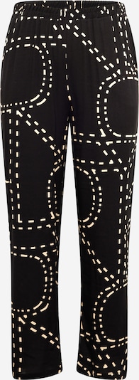 ONLY Carmakoma Trousers 'PHOEBE' in Ecru / Black, Item view