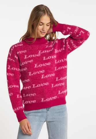 MYMO Sweater in Pink: front