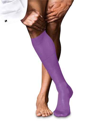 FALKE Knee High Socks 'No. 9 Pure Fil d´Écosse' in 39-40 in Lavender, Item view
