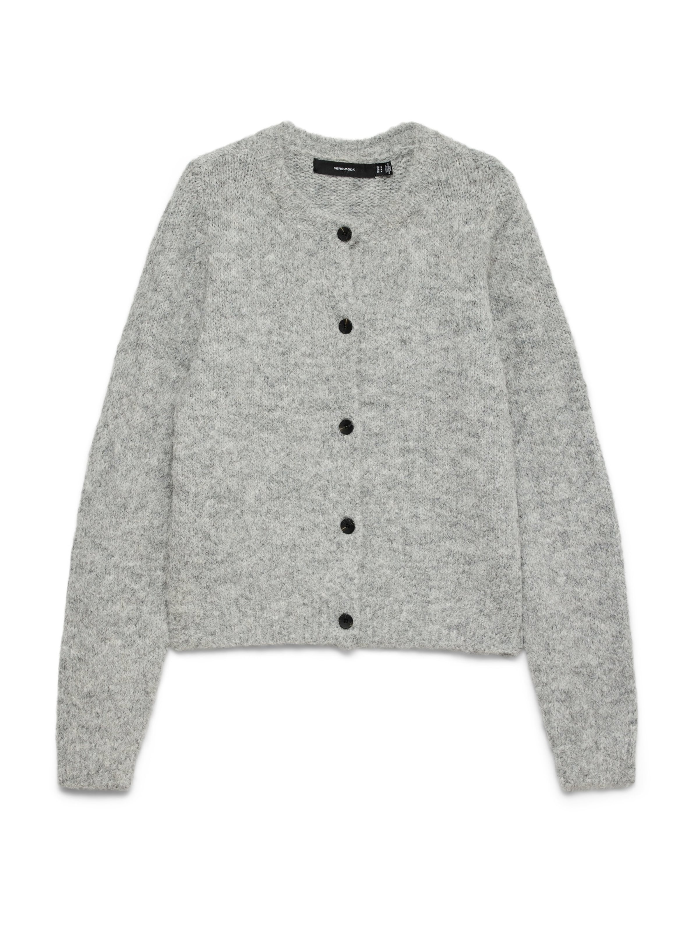 Vero Moda Curve Pletena jopa 'VMCNOVAH' v velikosti XL-XXL  | pegasto siva barva, Prikaz izdelka