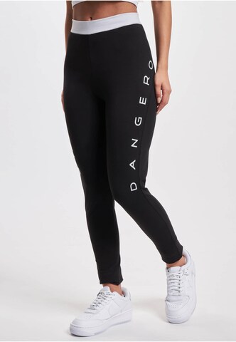 Dangerous DNGRS Skinny Leggings 'EvilFuture ' in Black: front