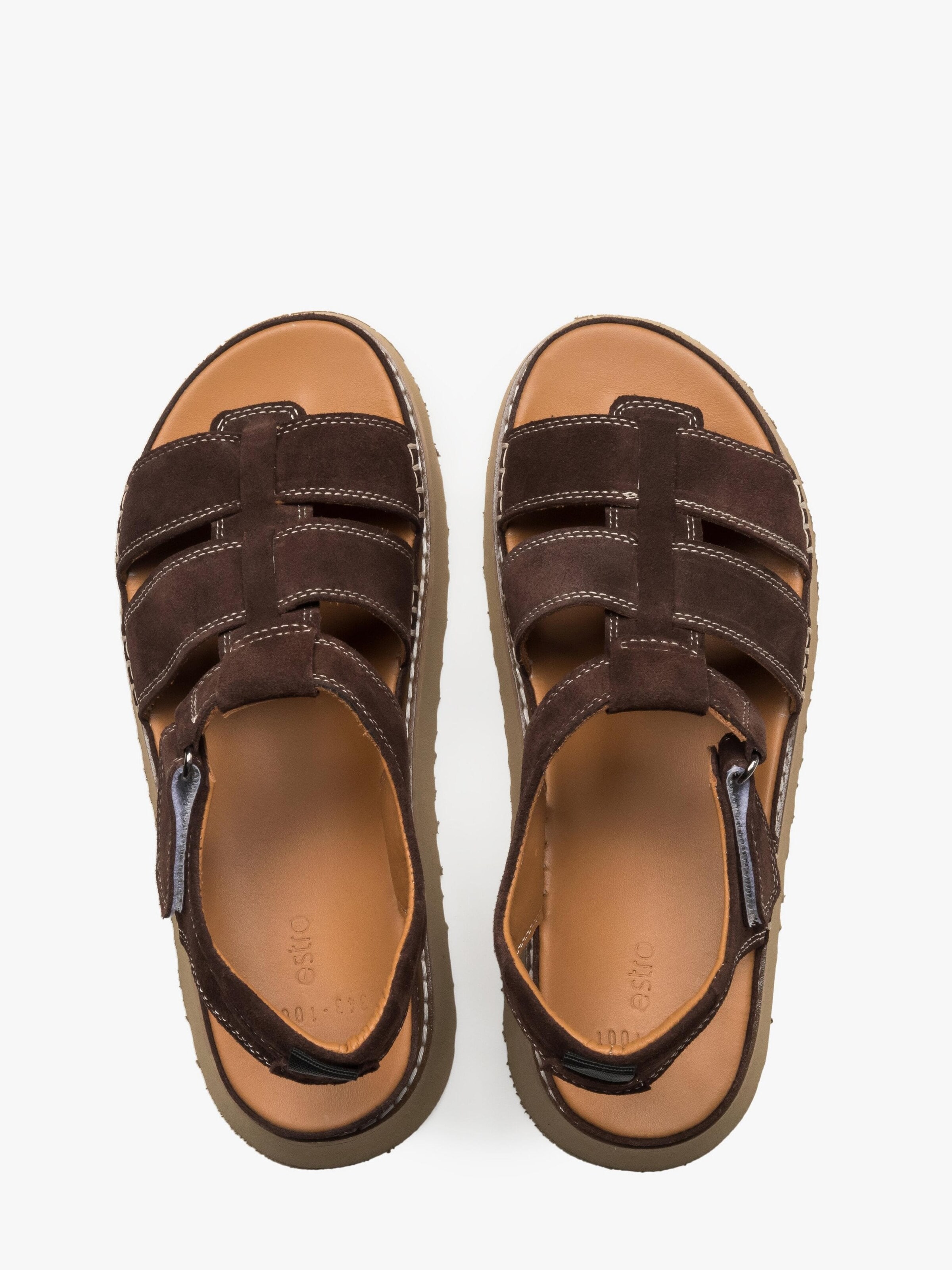 Estro Sandal '343-1001' i brun