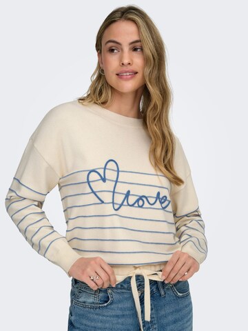 ONLY Sweater 'Signe' in Beige