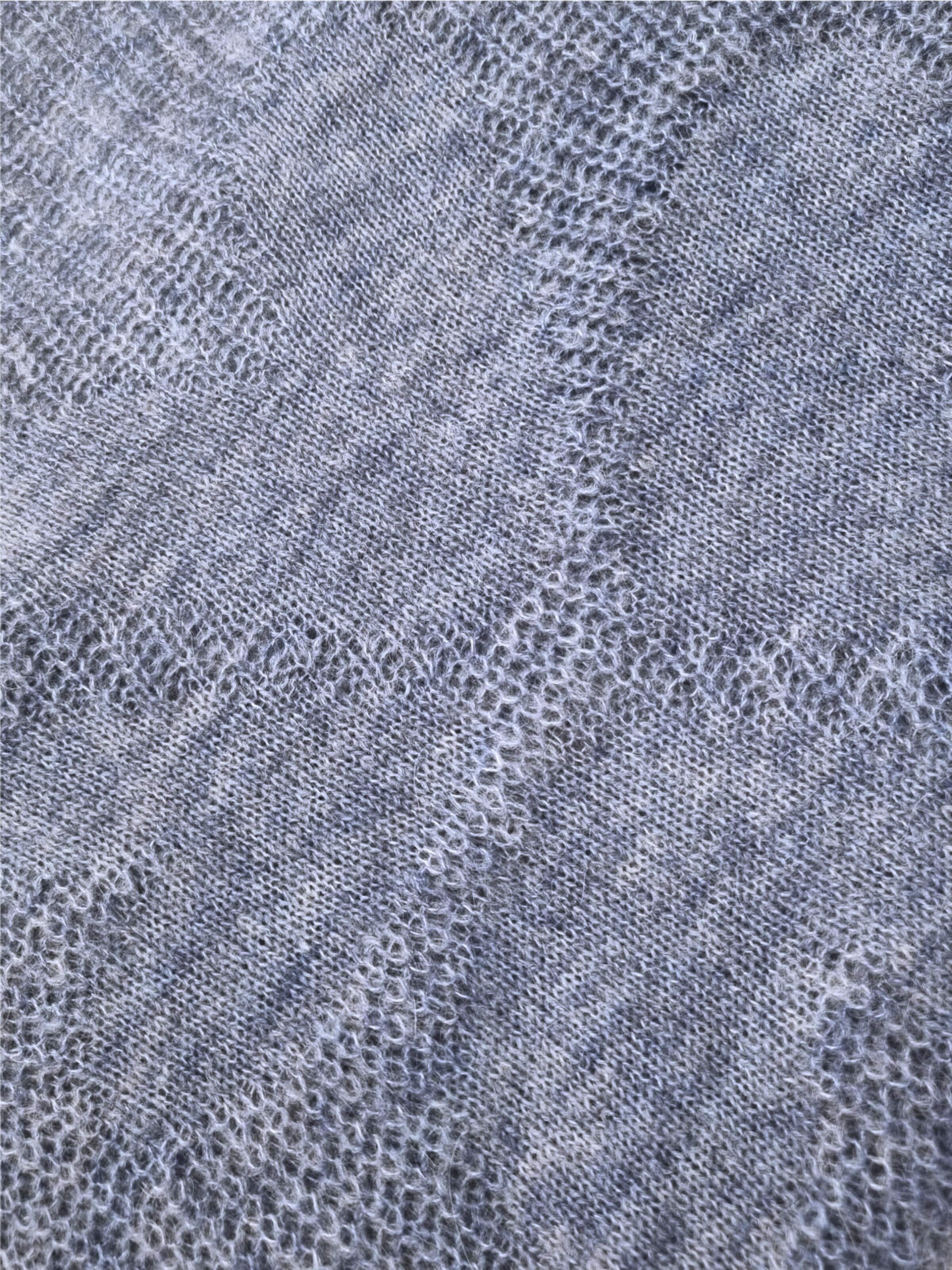 LIKS. Munich Gebreid vest 'Strickjacke leichte Rippenstruktur aus Alpaka-Woll-Mischung - BiancaC' in Blauw