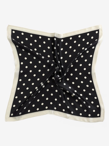 MayTree Scarf 'Seidentuch Punkte klein' in Black: front