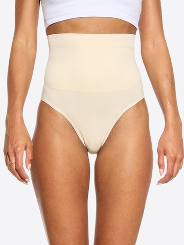 Slip scultant Yenita en beige : devant