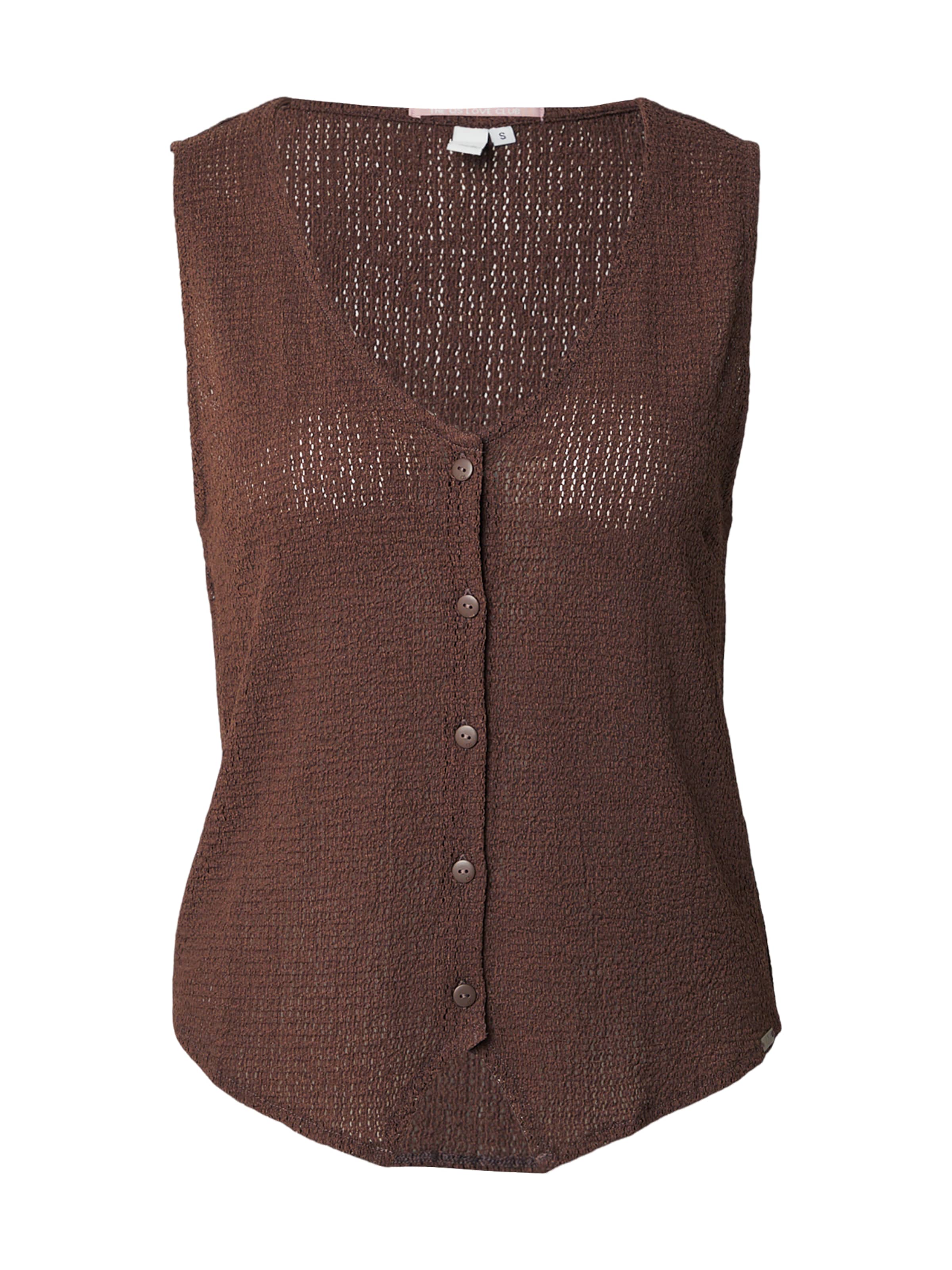 QS Knitted vest in Brown: front