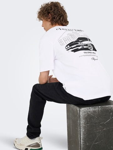 Only & Sons Футболка 'ONSNATHAN' в Белый