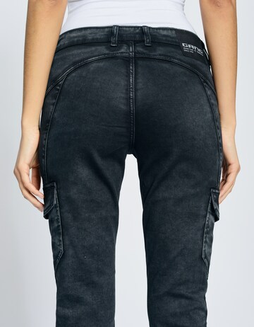 Gang Tapered Cargo Jeans in Black