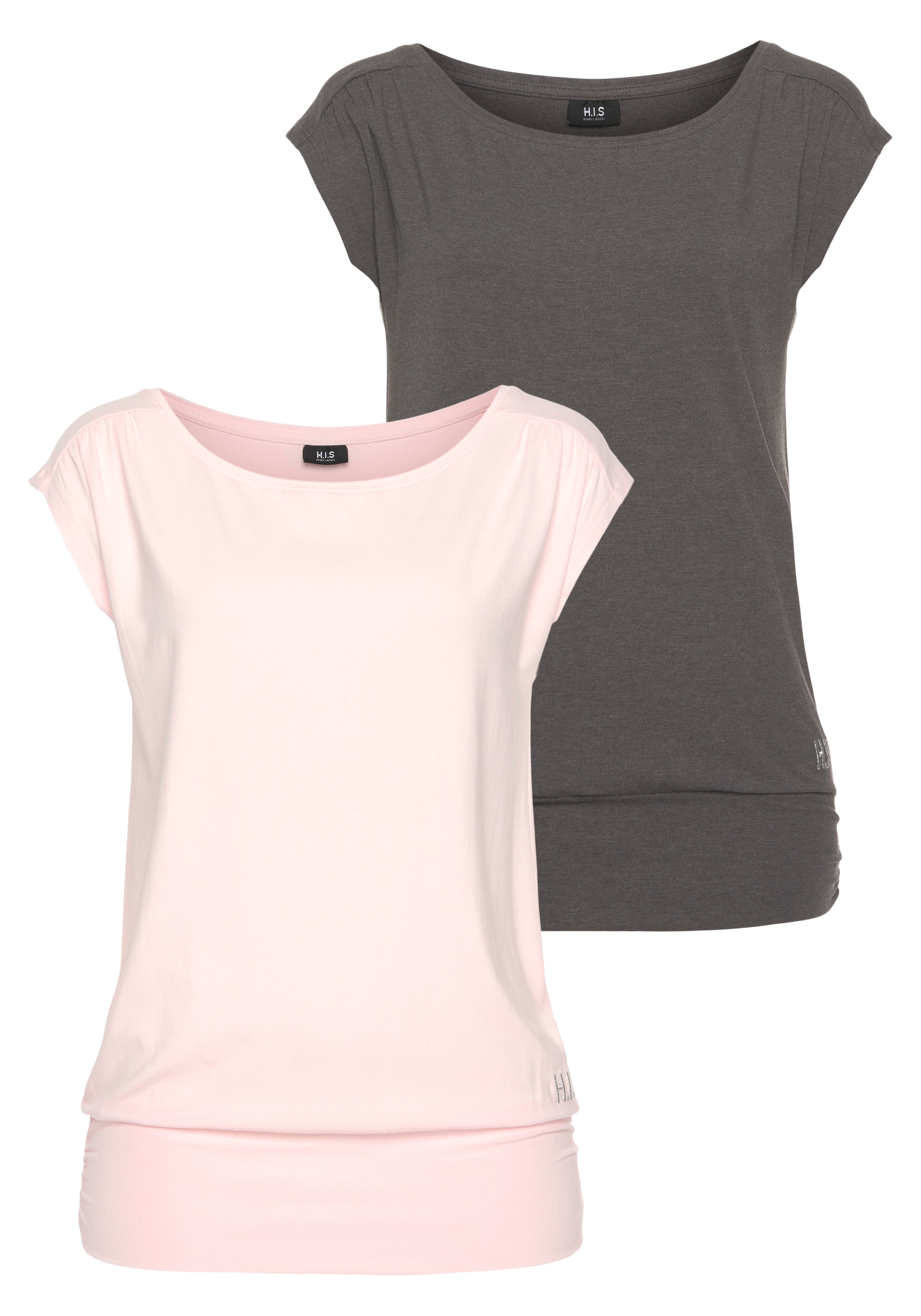 H.I.S T-Shirt in Grau: Vorderseite