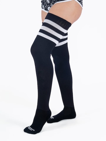 American Socks Overknee socks 'Back In Black' in Black
