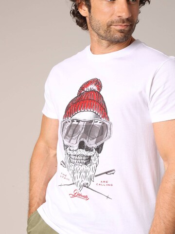 T-Shirt 'Pablo' Deeluxe en blanc