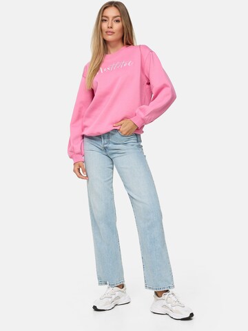 Threadbare Sweatshirt 'Mistletoe' in Pink