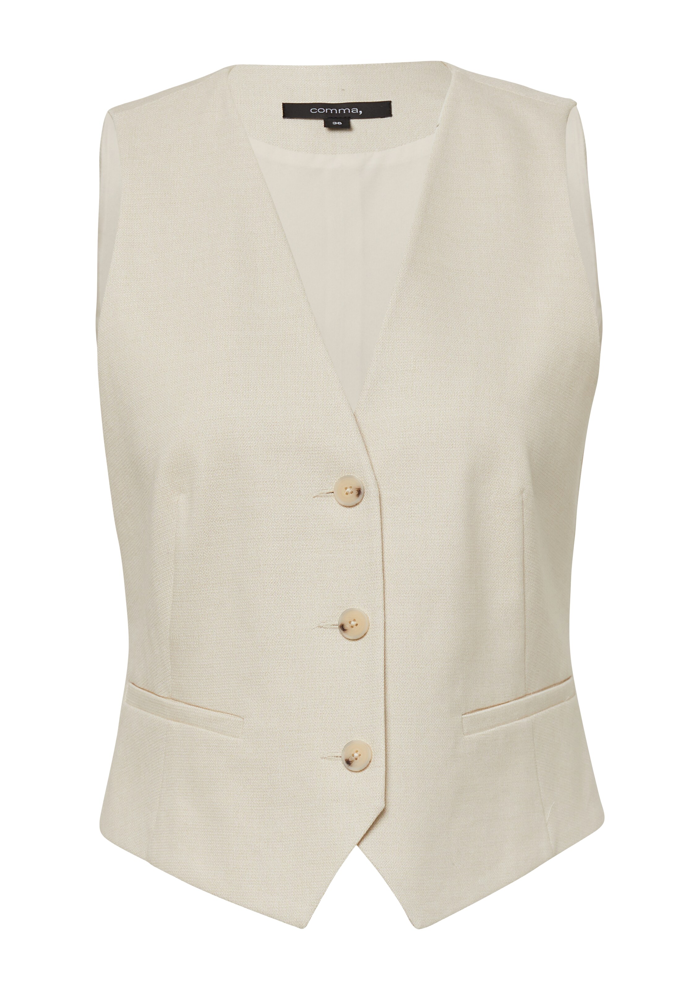 COMMA Telovnik | bež barva: sprednja stran