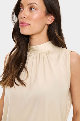 SAINT TROPEZ Blouse 'Aileen' in Beige
